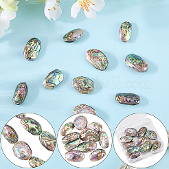 1 Strand Natural Abalone Shell/Paua Shell Beads Strands&nbsp;SSHEL-SC0001-64