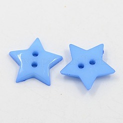 Acrylic Sewing Buttons&nbsp;BUTT-E070-B-M
