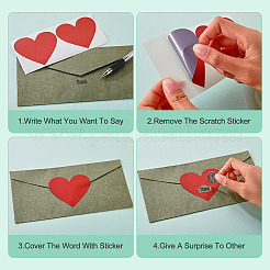 50Pcs Coated Scratch Off Film Password Sticker&nbsp;DIY-TA0015-48F