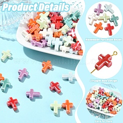 20Pcs Handmade Porcelain Beads&nbsp;PORC-YW0001-33A