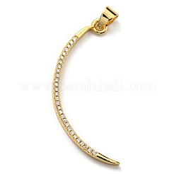 Brass with Cubic Zirconia Pendants&nbsp;KK-K341-32G