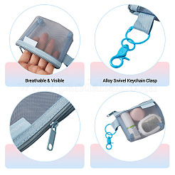 Nylon Mesh Zipper Wallets&nbsp;HJEW-TAC0186