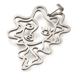 304 Stainless Steel Pendants&nbsp;STAS-Z119-11P