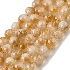 Heated Natural Citrine Beads Strands&nbsp;G-D323-A01-10mm-B