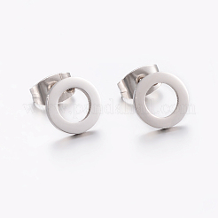 Tarnish Resistant 304 Stainless Steel Ear Studs&nbsp;X-EJEW-E225-02P