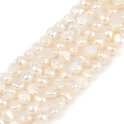 Natural Cultured Freshwater Pearl Beads Strands&nbsp;PEAR-P064-19D-08A