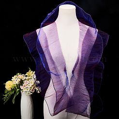 10 Yards Lucency Polyester Pleated Lace Trim&nbsp;OCOR-GF0004-74I