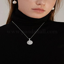 2Pcs 2 Colors 304 Stainless Steel Pendants&nbsp;STAS-LP0003-92D