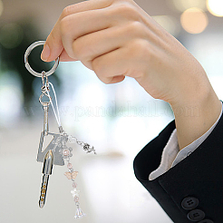 8Pcs Acrylic & Glass & Alloy Mobile Straps&nbsp;HJEW-SC00146