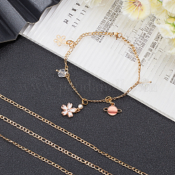 304 Stainless Steel Figaro Chain Necklaces&nbsp;STAS-UN0017-37G