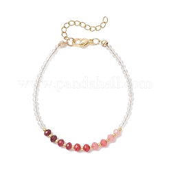 4Pcs Dyed Natural Malaysia Jade & Glass Beaded Bracelets for Women&nbsp;BJEW-JB13076