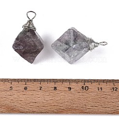 Natural Fluorite Pendants&nbsp;G-Q606-49P