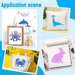 Animal PET Plastic Hollow Out Drawing Painting Stencils Templates&nbsp;DIY-WH0453-93