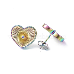 Ion Plating(IP) 304 Stainless Steel Stud Earring for Women&nbsp;EJEW-I285-19MC