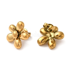 304 Stainless Steel Flower Stud Earrings for Women&nbsp;EJEW-Q781-11G