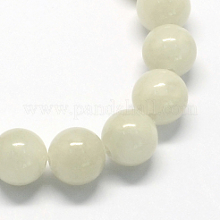 Natural Dyed Yellow Jade Gemstone Bead Strands&nbsp;G-R271-6mm-YXS03