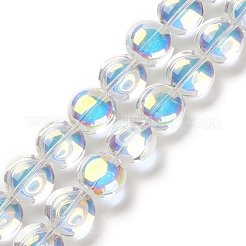 Transparent Electroplate Glass Bead Strands&nbsp;EGLA-P049-01A-AB02