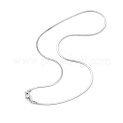 Non-Tarnish 304 Stainless Steel Snake Chains Necklaces&nbsp;NJEW-O058-28P