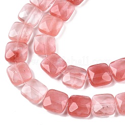 Cherry Quartz Glass Beads Strands&nbsp;G-T138-156