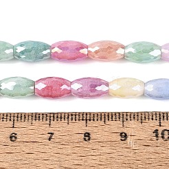 Anti-Tarnish Electroplate Glass Beads Strands&nbsp;EGLA-Q130-02A