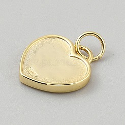 925 Sterling Silver Pendant Cabochon Settings&nbsp;STER-WH0816-005G