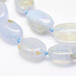 Natural Blue Lace Agate Beads Strands&nbsp;G-K202-14A