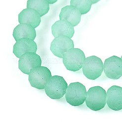 Baking Paint Frosted Glass Beads Strands&nbsp;X-FGLA-N003-6mm-03