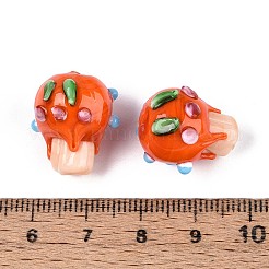 Handmade Lampwork Bumpy Beads&nbsp;LAMP-T022-06E