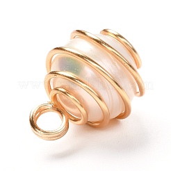 Natural Cultured Freshwater Pearl Pendants&nbsp;PALLOY-JF00912