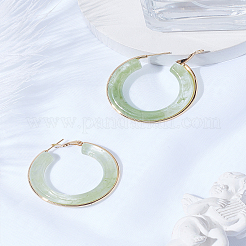 1 Pair Stylish Stainless Steel Fever Hoop Earrings&nbsp;EJEW-LP0011-05A