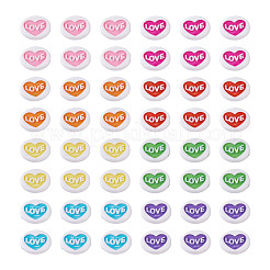 200Pcs Valentine's Day Opaque Acrylic Beads&nbsp;MACR-CW0001-13