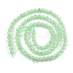 Electroplate Glass Beads Strands&nbsp;EGLA-B013-01A-AB02