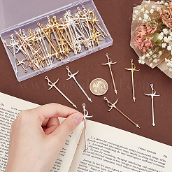 48Pcs 3 Colors Alloy Sword Pendants&nbsp;FIND-UN0003-12