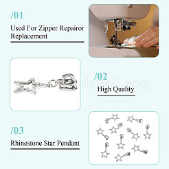 20Pcs Alloy Zipper Puller&nbsp;HJEW-TAC0161