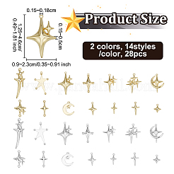 2Bags 2 Colors Alloy Pendants&nbsp;FIND-OC0013-82