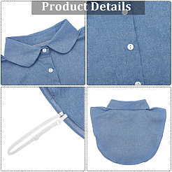 Detachable Cotton Shirt Collars&nbsp;AJEW-WH20816-025B