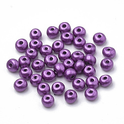 FGB 6/0 Baking Paint Glass Seed Beads&nbsp;SEED-Q025-4mm-N16