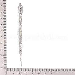 Brass Micro Pave Clear Cubic Zirconia Big Pendants&nbsp;KK-G510-01P