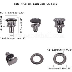 Brass Boots Hook Eyelet Buckles&nbsp;KK-PH0035-74