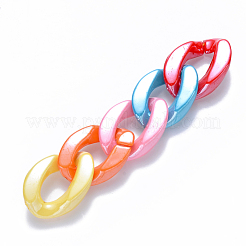 Opaque Acrylic Linking Rings&nbsp;OACR-S036-001A-H