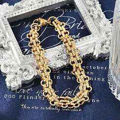 304 Stainless Steel Rope Chain Bracelets for Women Men&nbsp;BJEW-F488-35G