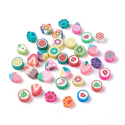 Handmade Polymer Clay Pendants and Beads&nbsp;CLAY-XCP0001-10