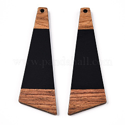 Opaque Resin & Walnut Wood Big Pendants&nbsp;RESI-TAC0017-51-A01