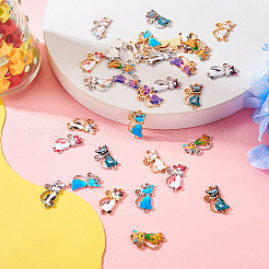 32Pcs 16 Styles Alloy Enamel Pendants&nbsp;FIND-TA0004-80