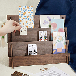 3-Tier Wooden Earring Display Card Stands&nbsp;EDIS-WH0022-30