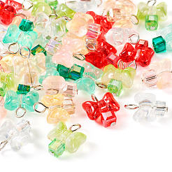 36Pcs 6 Colors Glass Pendants&nbsp;FIND-TA0004-21