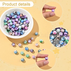 DIY Acrylic Beads Stretch Bracelets Making Kits&nbsp;DIY-YW0011-70