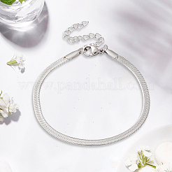 1Pc 304 Stainless Steel Herringbone Chains Bracelets for Men Women&nbsp;BJEW-DJ0001-56
