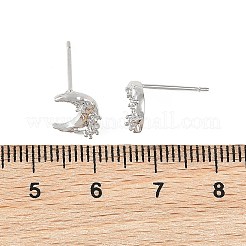 SHEGRACE Brass Micro Pave Cubic Zirconia Stud Earrings&nbsp;XGRQ4N777-703P
