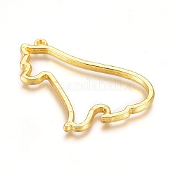 Zinc Alloy Open Back Bezel Pendants&nbsp;PALLOY-D199-12G